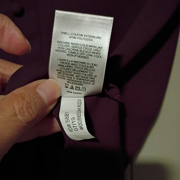 Express Women's Burgundy Blouse - Picture 7 of 8